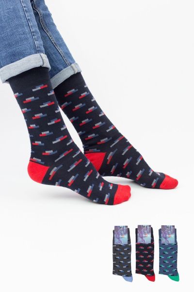 Ανδρικές Casual Κάλτσες Design BALANCE I 3 ζευγάρια
