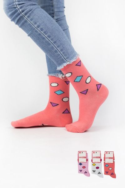 Γυναικείες Casual κάλτσες Design GEO 3 ζευγάρια