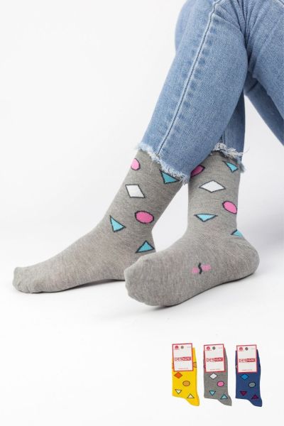 Γυναικείες Casual κάλτσες Design GEO II 3 ζευγάρια
