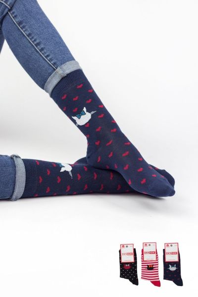 Γυναικείες Casual κάλτσες Design MICHELLE 3 ζευγάρια