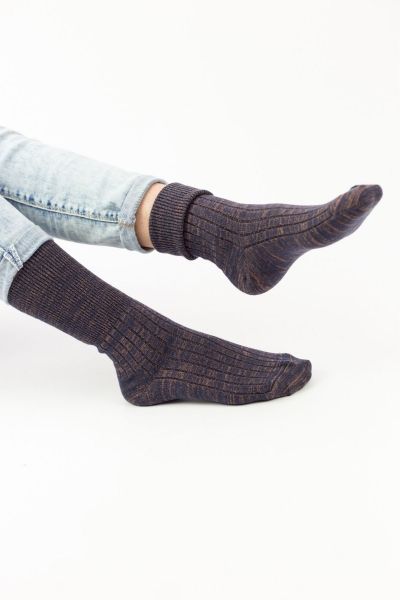 Γυναικείες casual κάλτσες Livoni BROWN BLUE