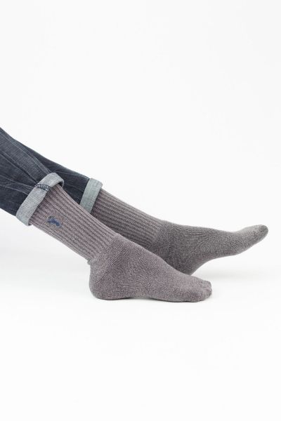 Ανδρικές κάλτσες πετσετέ Κάλτσες Crazy Socks DEER GREY