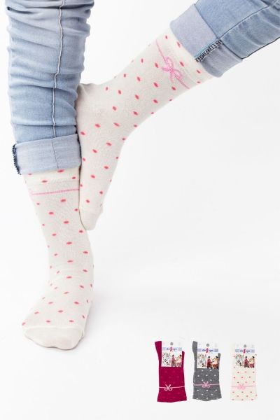 Παιδικές κάλτσες Design BOW 3 ζευγάρια