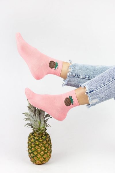 Γυναικείες ημίκοντες κάλτσες Design FRUITS
