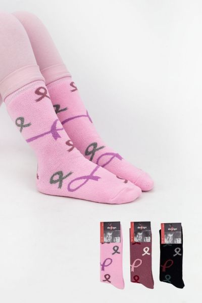 Κοριτσίστικες Παιδικές κάλτσες με φιόγκους 4 ζευγάρια πετσετέ πολύχρωμες