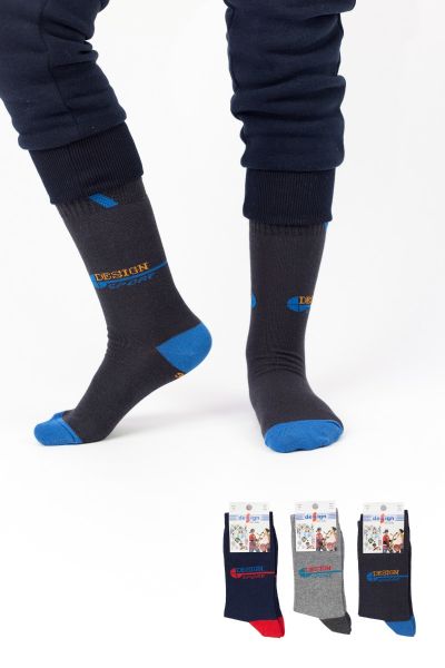 Αγορίστικες παιδικές κάλτσες 3 ζευγάρια διαφορετικά χρώματα
