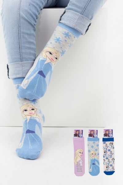 Κοριτσίστικες Παιδικές κάλτσες 3 ζευγάρια FROZEN Disney