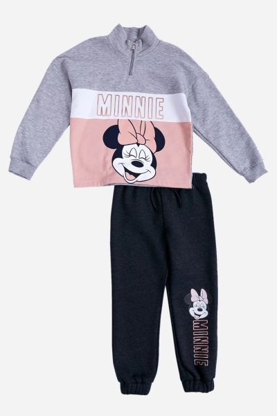 Παιδική κοριτσίστικη φόρμα Disney minnie mouse μαύρο γκρι