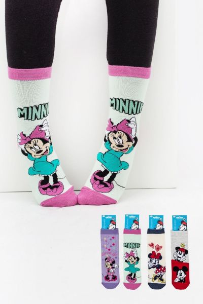 Κοριτσίστικες Παιδικές κάλτσες 4 ζευγάρια Disney Minnie