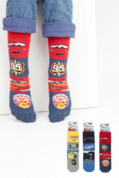 Παιδικές κάλτσες για αγόρι Disney pixar cars 3 ζευγάρια