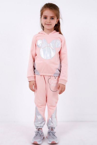 Παιδική κοριτσίστικη φόρμα Disney Minnie mouse ροζ 