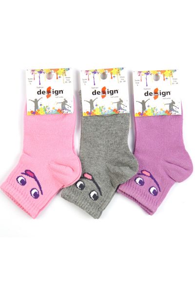 Παιδικές κάλτσες Design Half Angle 3 τεμάχια SMILE II