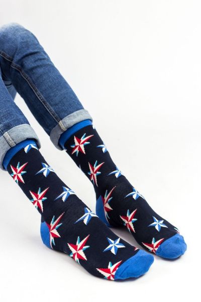 Ανδρικές Fashion Κάλτσες Crazy Socks COMPASS STAR
