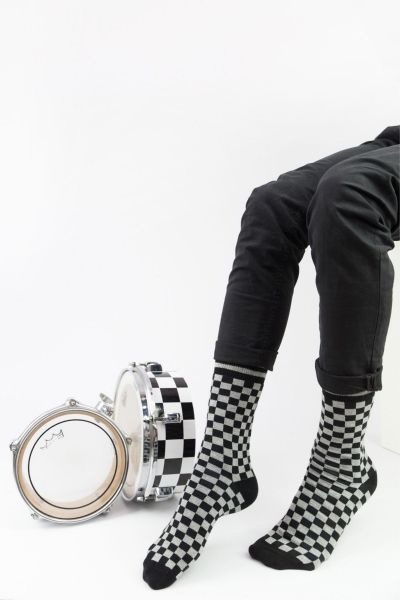 Ανδρικές Εφηβικές Fashion Κάλτσες Crazy Socks GAMBIT GREY