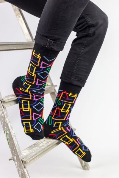Ανδρικές Fashion Κάλτσες Crazy Socks GEOMETRICAL