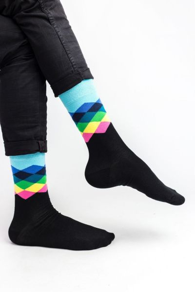 Ανδρικές Fashion Κάλτσες Crazy Socks RHOMBUS V