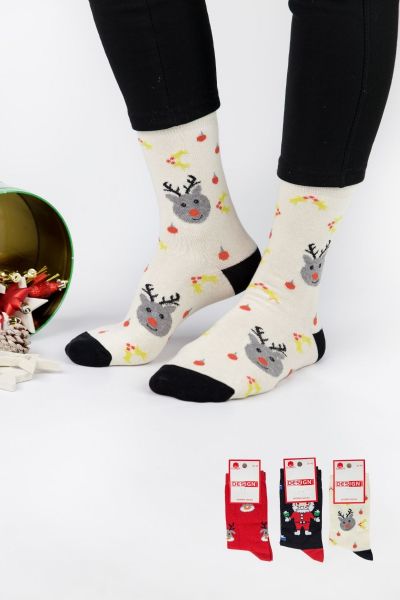 Γυναικείες fashion κάλτσες Design NOEL A 3 ζευγάρια
