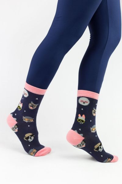 Γυναικείες Fashion Κάλτσες John Frank COOL CAT