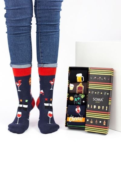 Ανδρικές fashion κάλτσες Soma Socks CHEERS 5 Ζευγάρια