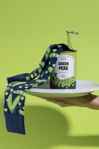 Ανδρικές fashion κάλτσες Soxo GREEN PEAS