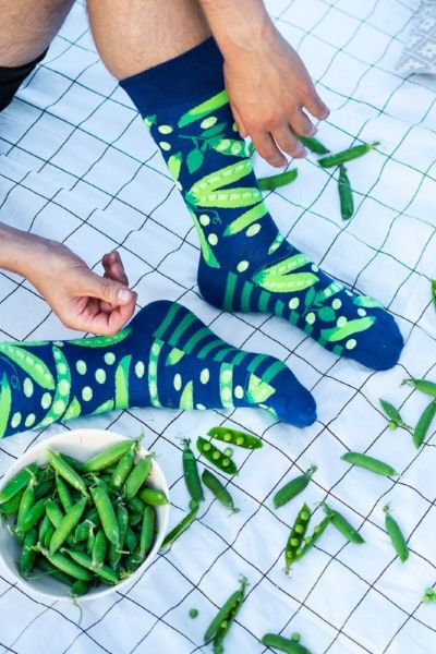 Ανδρικές fashion κάλτσες Soxo GREEN PEAS