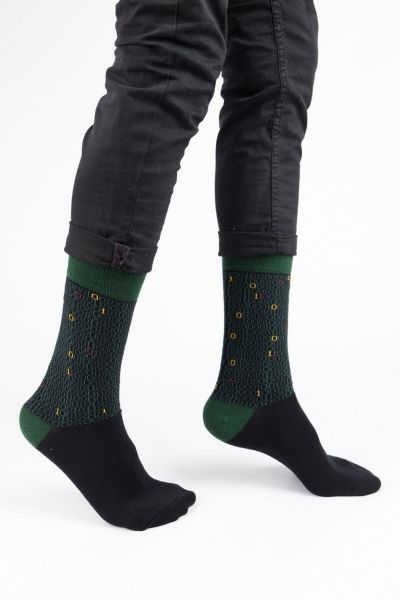 Ανδρικές Fashion Κάλτσες Trendy BINARY CODE II
