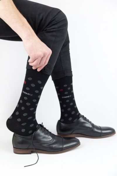 Ανδρικές Fashion Κάλτσες Trendy BLACK DOTS