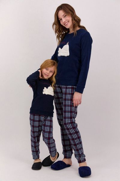 Γυναικεία Πιτζάμα Fleece Arnetta COFFEE