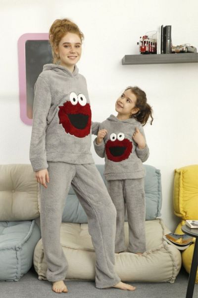Γυναικεία Πιτζάμα Fleece siyah inci MUPPET SHOW II