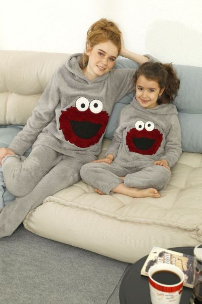 Γυναικεία Πιτζάμα Fleece siyah inci MUPPET SHOW II