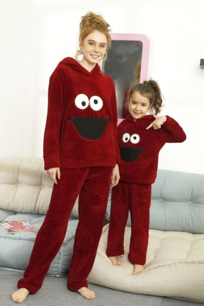 Γυναικεία πιτζάμα fleece siyah inci MUPPET SHOW