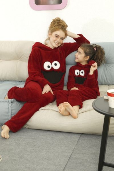Γυναικεία πιτζάμα fleece siyah inci MUPPET SHOW