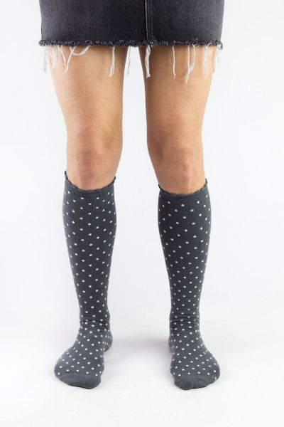 Γυναικείες Κάλτσες Knee-High Bony DOTS GREY