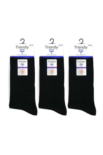 Ανδρικές medical κάλτσες Τrendy 3 ζευγάρια TOM χωρίς λάστιχο