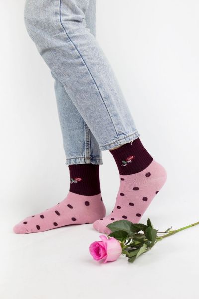 Γυναικείες ημίκοντες κάλτσες  Modernty LOVE 4 ζευγάρια
