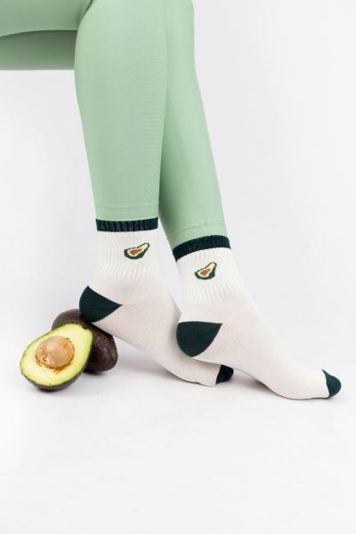 Γυναικείες Ημίκοντες Κάλτσες Modernty PASTEL FRUIT WHITE