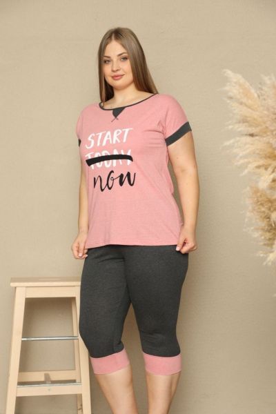 Γυναικεία Πιτζάμα Plus Size Κάπρι Sexen START NOW