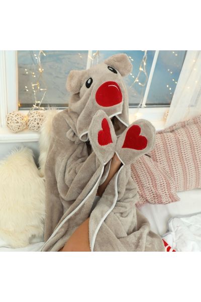 Γυναικείο Poncho siyah inci BEIGE BEAR