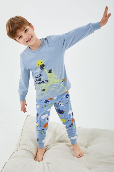 Παιδική πιτζάμα για αγόρι  Roly Poly RULE THE WORLD