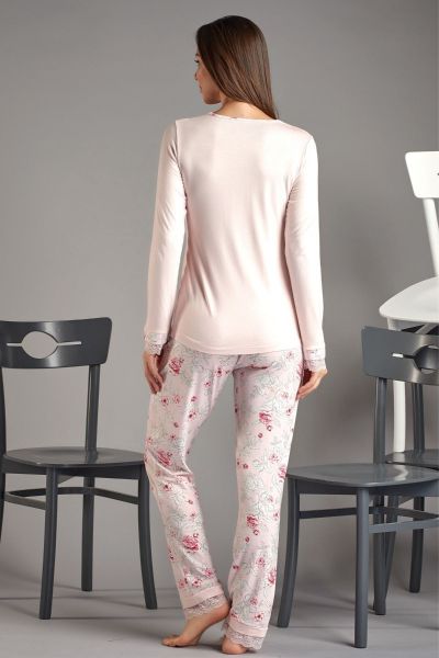 Πιτζάμα Sevim PINK ROSE