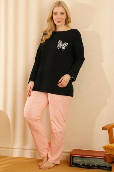 Γυναικεία Πιτζάμα Sexen Plus Size BUTTERFLY