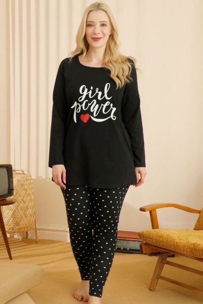 Γυναικεία Πιτζάμα Sexen Plus Size GIRL POWER