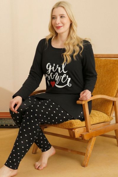 Γυναικεία Πιτζάμα Sexen Plus Size GIRL POWER
