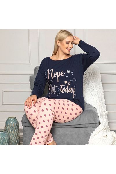 Γυναικεία Πιτζάμα Sexen Plus Size NOT TODAY