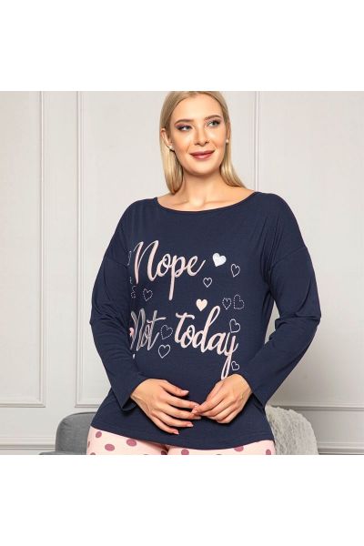 Γυναικεία Πιτζάμα Sexen Plus Size NOT TODAY
