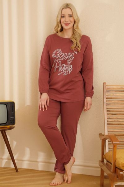 Γυναικεία Πιτζάμα Sexen Plus Size STAY HOME