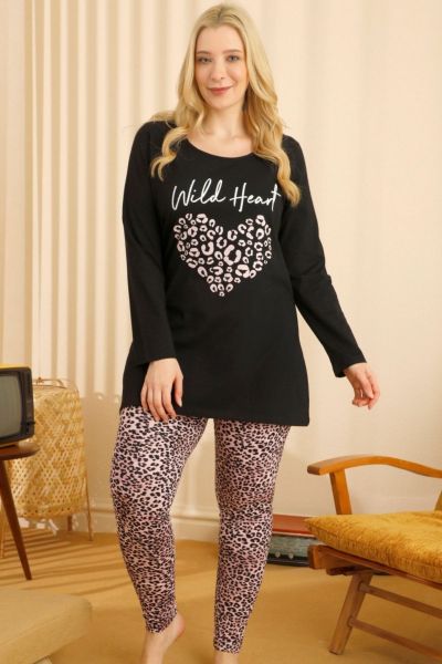 Γυναικεία Πιτζάμα Sexen Plus Size WILD HEART
