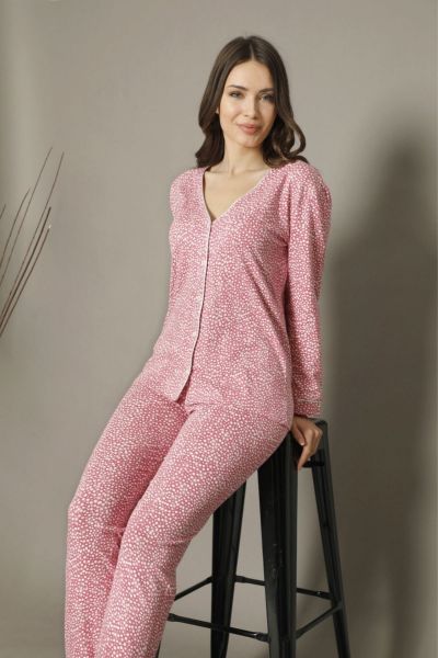 Γυναικεία Πιτζάμα siyah inci PINK FLAKES