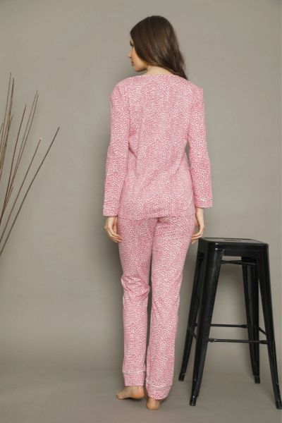 Γυναικεία Πιτζάμα siyah inci PINK FLAKES