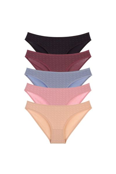Γυναικεία Εσώρουχα Slips Donella MINI DOTS 5 τεμάχια